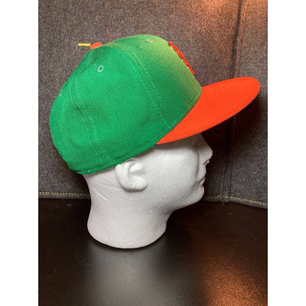 New Era New York Mets 59FIFTY Fitted Hat‎ Green Orange 50th Anniversary 7 3/8 - Picture 6 of 12